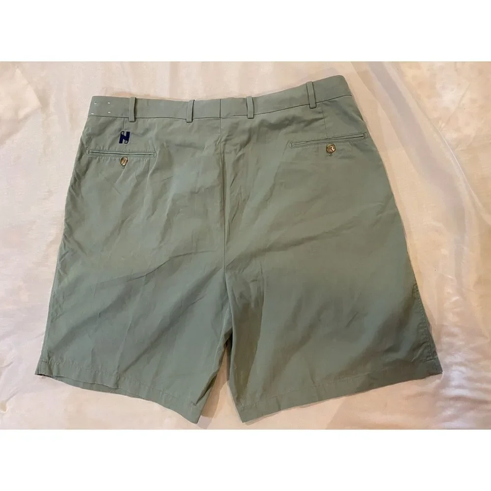 Peter Millar Shorts Mens‎ 40 Green Pleated Chino 9